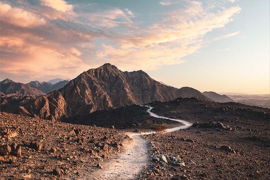 Hiking in the Hajar Mountains