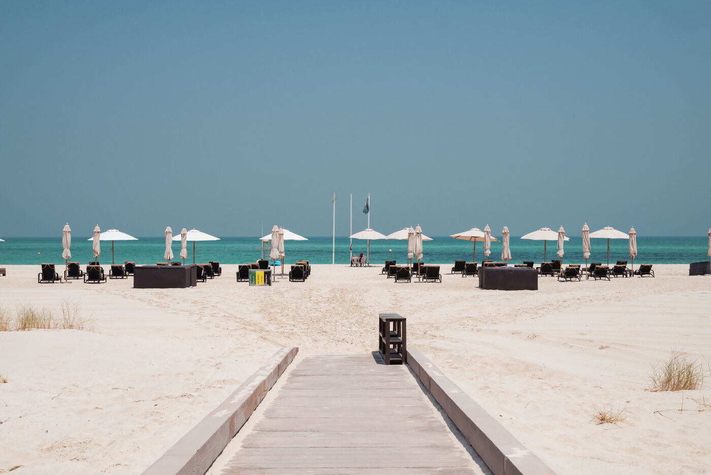 Private beach at the St. Regis Resort, Saadiyat Island
