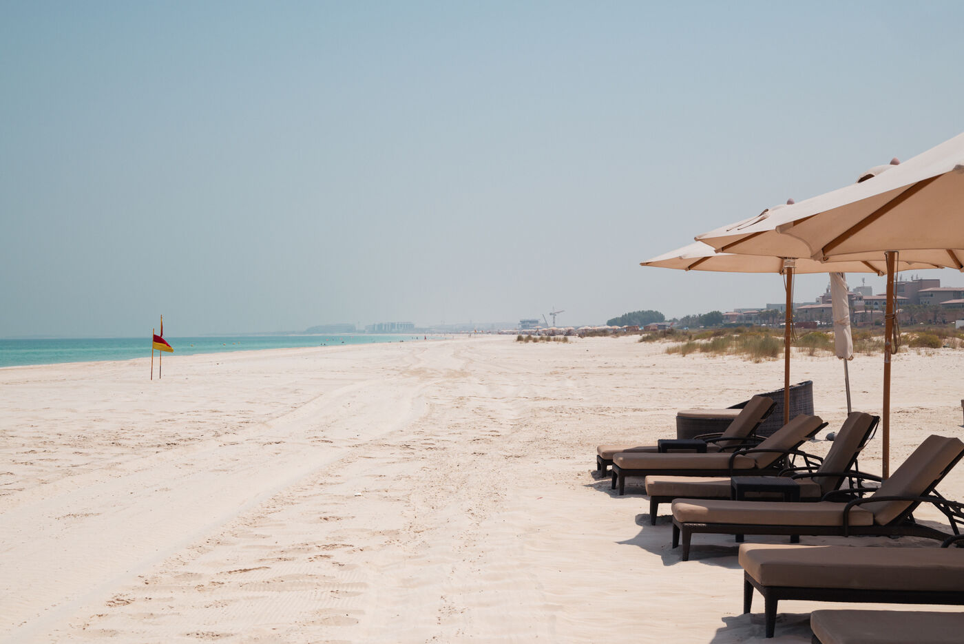 Private beach at the St. Regis Resort, Saadiyat Island