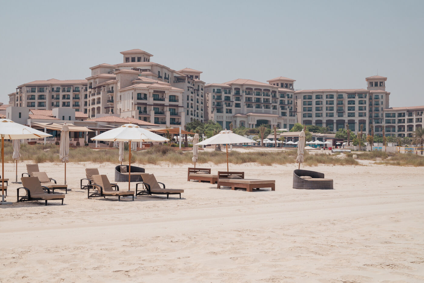 Private beach at the St. Regis Resort, Saadiyat Island
