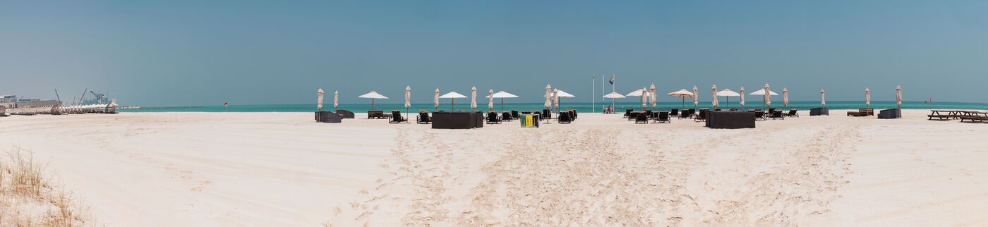 Private beach at the St. Regis Resort, Saadiyat Island