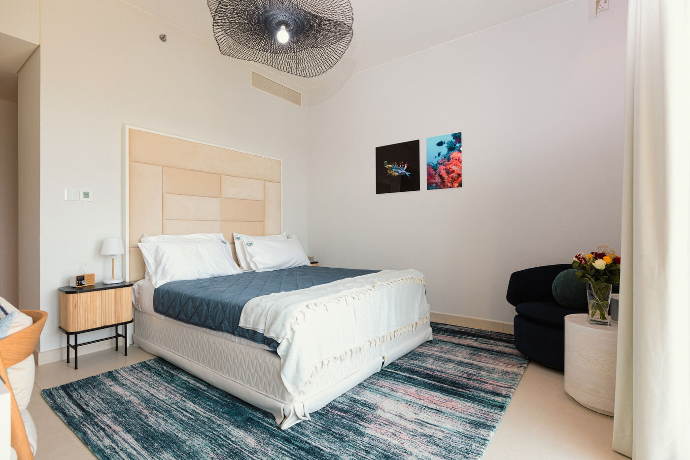 Bedroom at L'Escapade, St. Regis Residences, Saadiyat Island